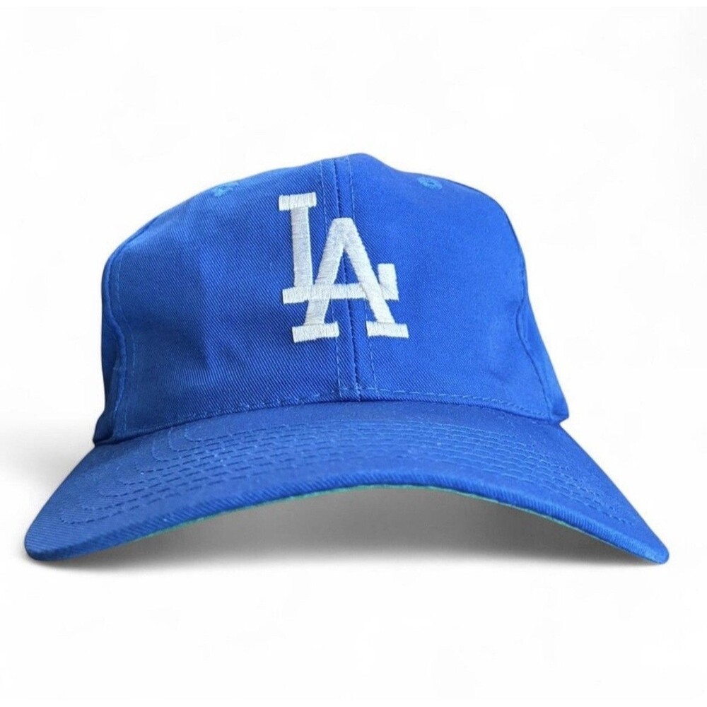 Vtg 80s 90s LA Dodgers Snapback Hat I Win Sportswear MLB Taiwan ROC Blue Retro